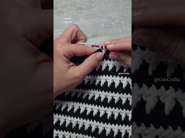 Spike Cluster Stitch 6 Row Repeat Crochet Pattern | Crochet Stitches #crochettutorial #easycrochet
