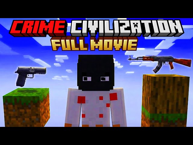 Minecraft But I Destroy CRIME CIVILIZATION [FULL MOVIE]