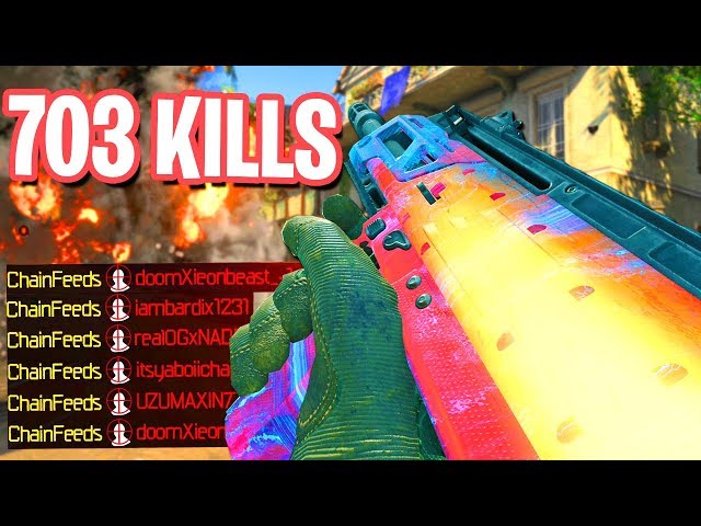 703 KILLS WORLDS MOST KILLS in BLACK OPS 4! - COD BO4