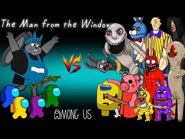 Among Us Animation EP4 New Version | AMONG US & RABBIT VS THE MAN, SCP, FNAF & ALL ZOMBIES