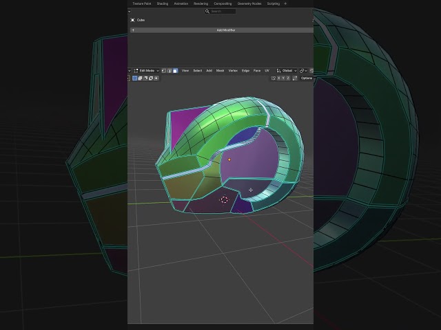 Here's how you can quickly retopo hard surface meshes with a paid add-on. #B3D #Blender3D #Blender