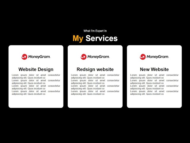 Responsive Services Section using HTML & CSS