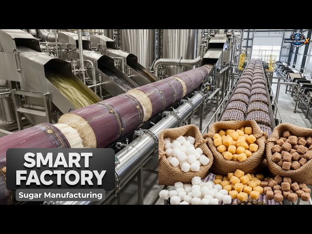 Inside an Automated Sugar Factory | Industrial-Scale Cane Sugar Production