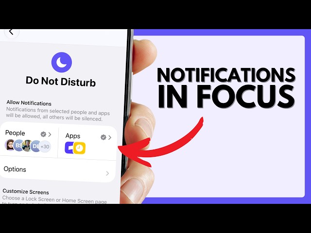 Configure iPhone Notification Sounds Silent in Focus Mode