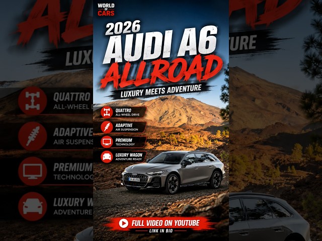 2026 Audi A6 allroad quattro 🤩 Luxury Wagon with SUV Capability! #Shorts