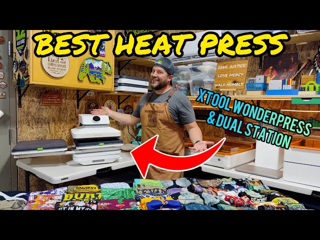 The Best Auto Heat Press for Small Business: xTool WonderPress, Dual Station