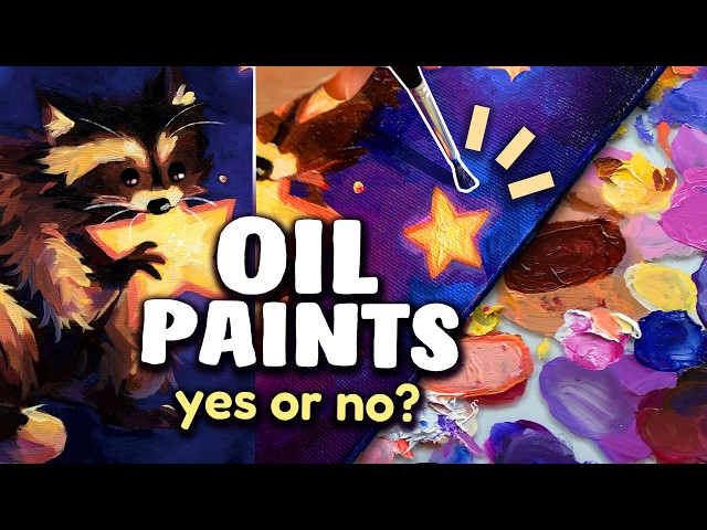Should you try oil paints? // my FIRST experience with them