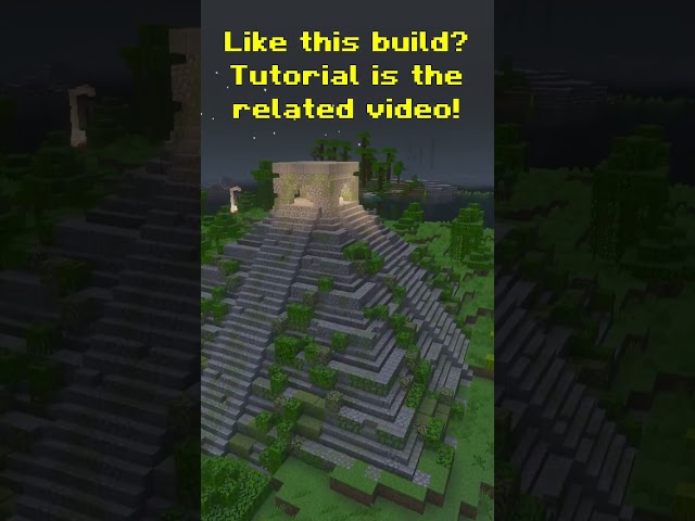Minecraft How to Build a Mayan Pyramid Mayan Temple Tutorial  #gearsaw #minecraft #minecraftbuilding