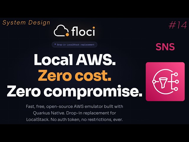 Floci + AWS SNS Run Locally Free | @CodingJist