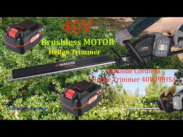 Parkside Cordless Hedge Trimmer 40V PPHSA 40-LI A1 TESTING