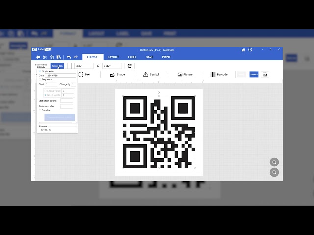 Printing QR codes with LabelSuite™