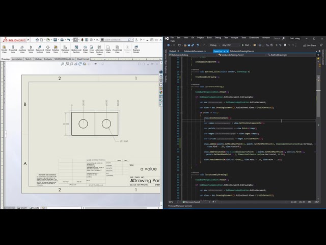 Solidworks Wrapper Drawing Support