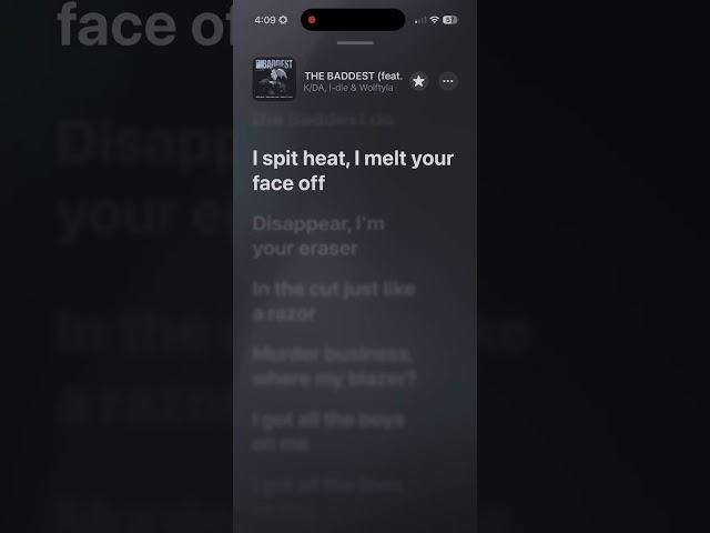 THE BADDEST | K/DA | Apple Music Lyrics | In Sync