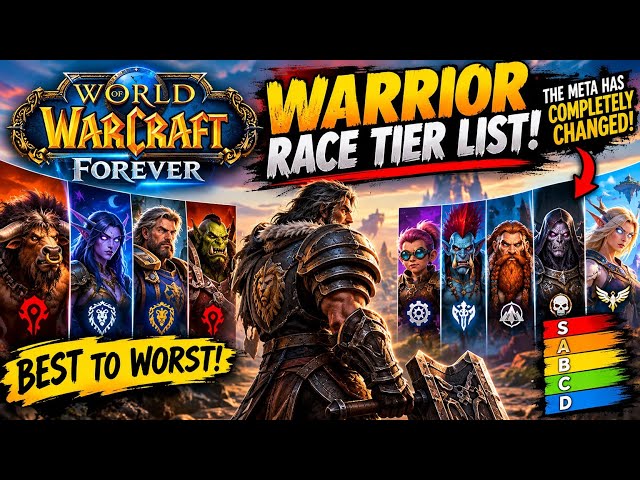WoW Forever WARRIOR RACE TIER LIST! The Meta Has COMPLETELY Changed! #worldofwarcraftforever