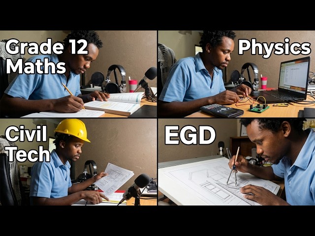 🔴 Study With Me Chris The Math Tutor | Study with a Wits Civil Engineer Live #studywithme #studymath