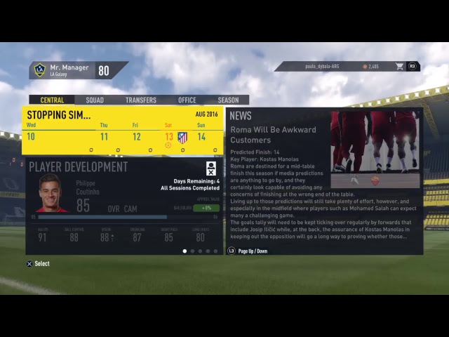 FIFA 17 Career mode : LA GALAXY Rebuild S1 EP01 Takeover :)