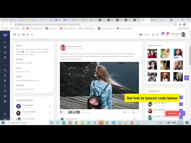 Source code: React, Vuejs, Angular, Laravel dashboard