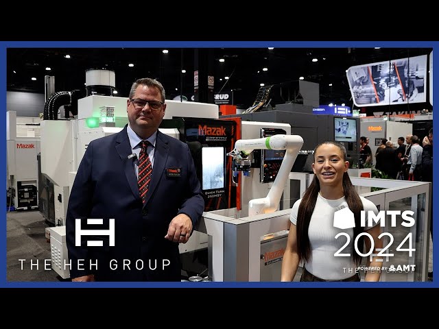 Mazak features a QT 250MSY utilizing a cobot for machine tending | IMTS 2024