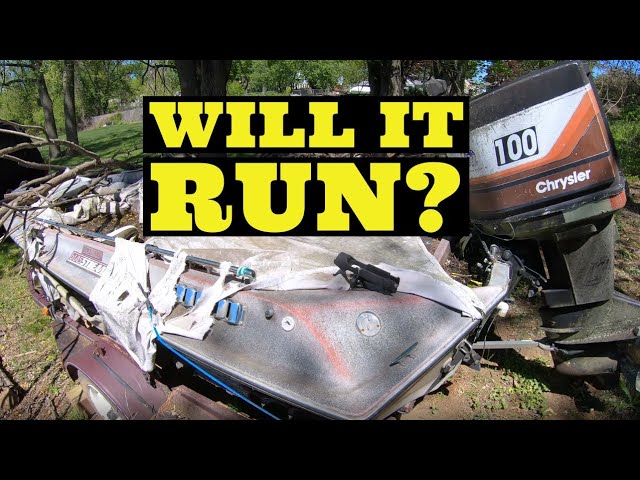 Will It Run? FREE 1982 GLASSTREAM Boat w/Chrysler 100hp NNKH