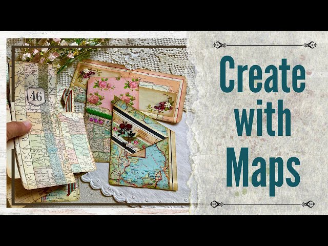 10 Junk Journal Pockets from Maps | Show & Tell + Easy Demo