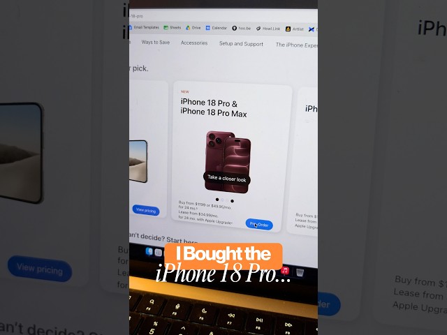 I Bought the iPhone 18 Pro...