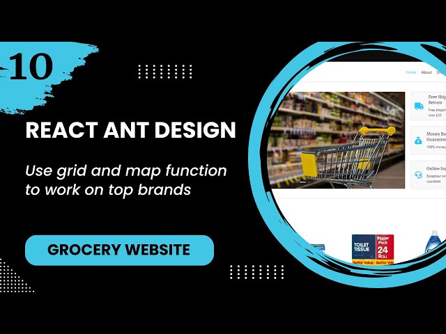 React JS #10 - Use grid and map function to work on top brands