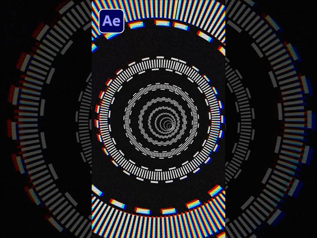 Create Visual Motion Graphic Tunnels in After Effects #tutorial