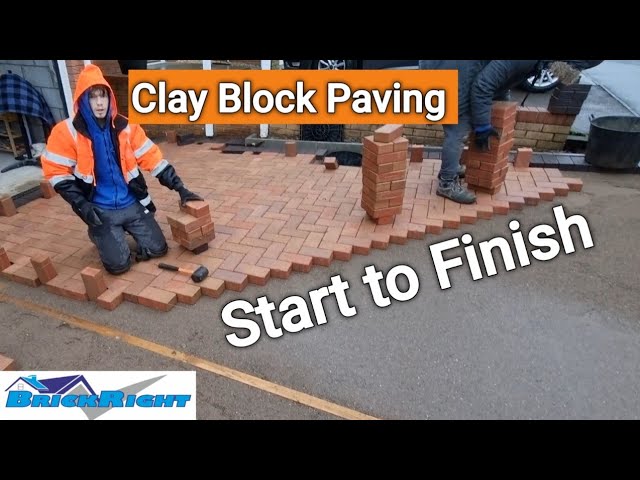 Clay block paving start to finsh