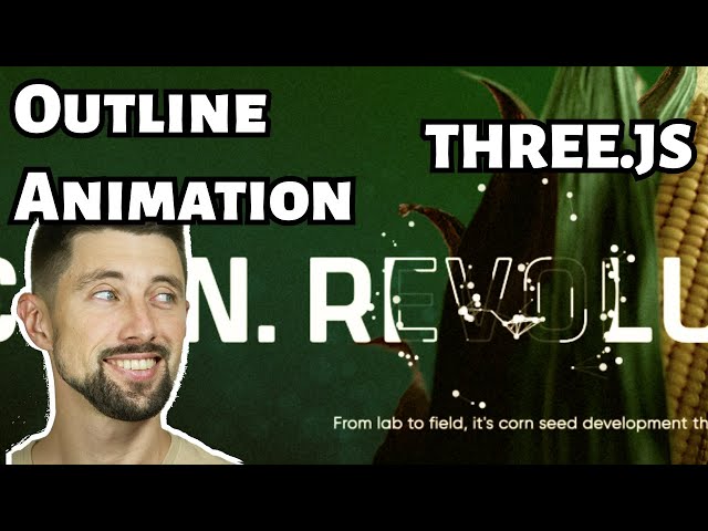 Text outline animation effect with three.js #6