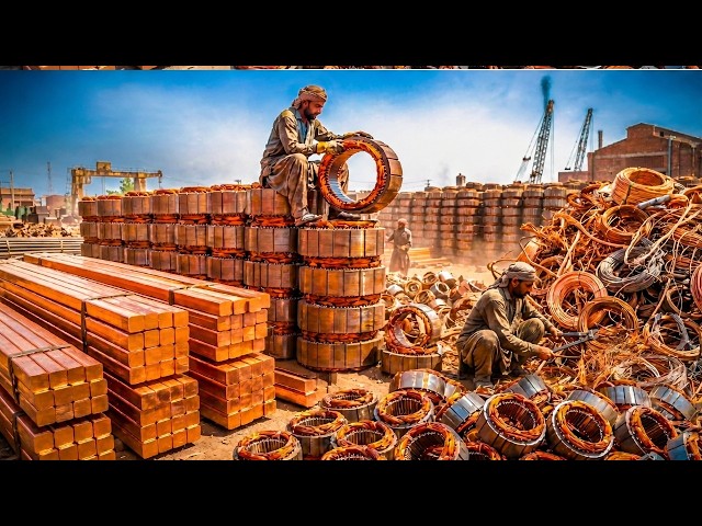 How It's Made: Recycling Giant Copper Scrap Motors From Start to Finish