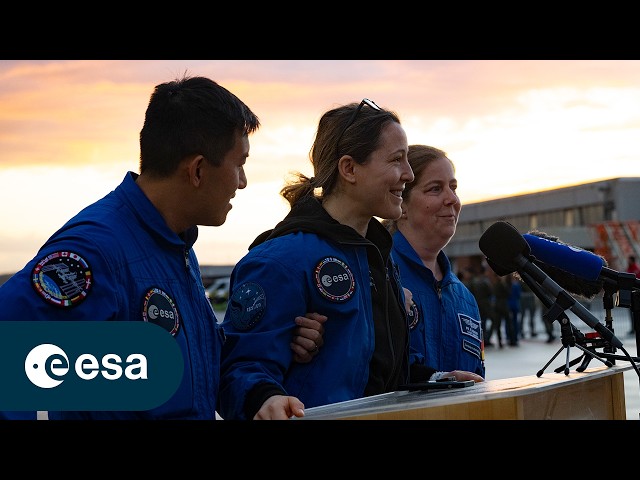 Sophie Adenot's return to Earth - Statement from Cologne Airport
