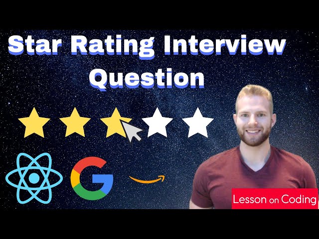 Amazon Star Rating Interview Question in React | Front End