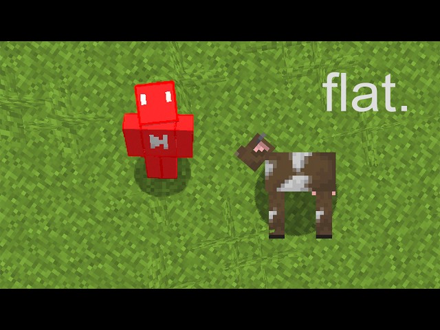Minecraft, But Every Mob Is 2D