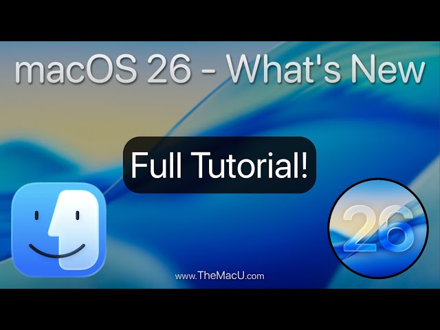 macOS 26 Tahoe - New features & changes - full tutorial walk through!