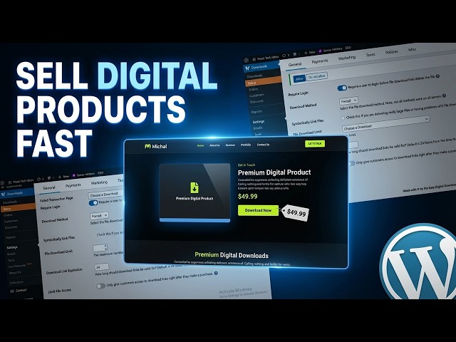 Sell Digital Products on WordPress | Easy Digital Downloads Tutorial