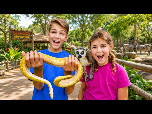 The Kids Learn How to Behave Around Wild Animals! 🐯💛