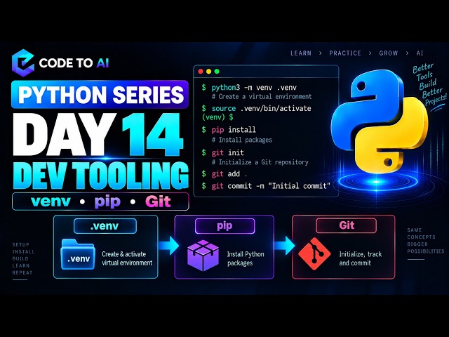 Python Series – Day 14 | venv, pip & Git Basics