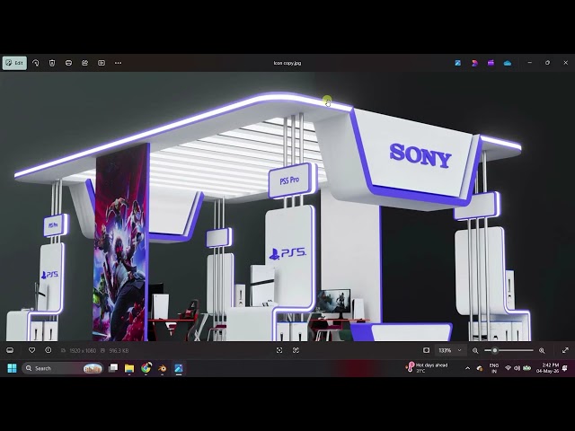 Blender Modeling Tutorial For beginners - Create Exhibition Stall