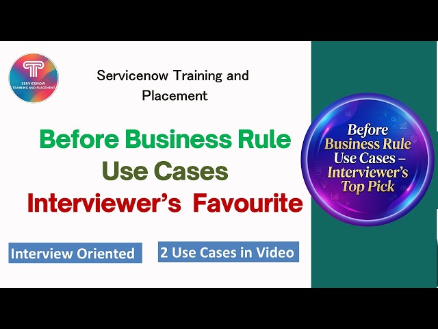Before Business Rule Use Case | Most Asked in Interview