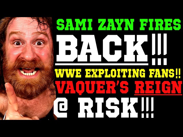 WWE News! Sami Zayn Fires Back! Stephanie Vaquer’s Title Reign At Risk! WWE Exploiting Fans AGAIN!