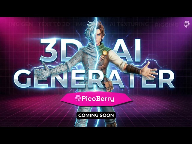 PicoBerry - New 3D AI Generator Coming Soon! Join Waitlist!
