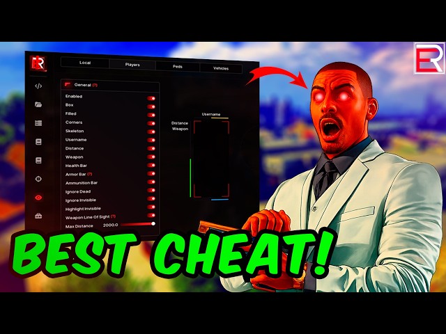 RedEngine FiveM Mod Menu 2026 – Complete Showcase | Aimbot ESP Lua Executor Undetected