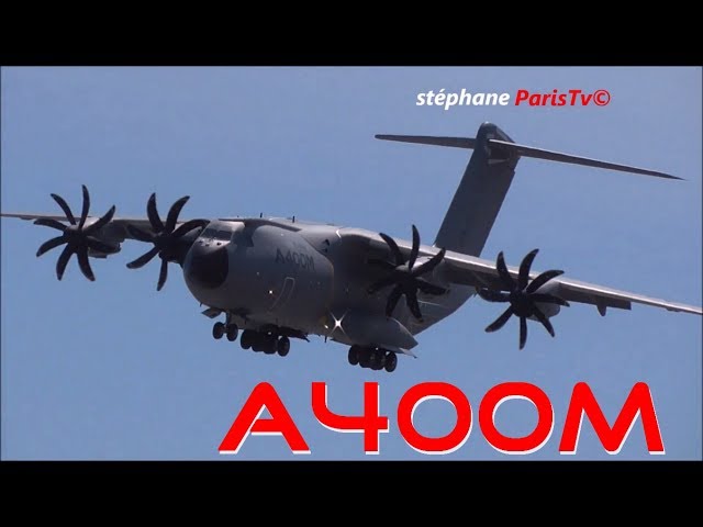 Incredible maneuvers of the A400M during  Paris airshow