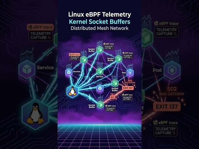 Linux eBPF Telemetry: Tracing Kernel Socket Buffers in Distributed Mesh Networks