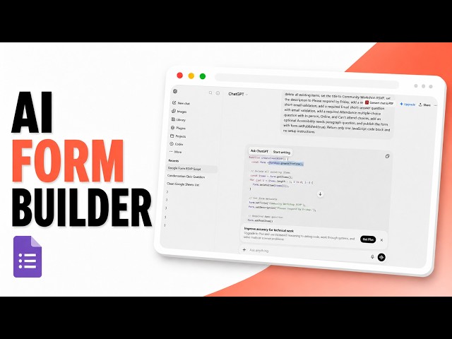 How to Create a Google Form with ChatGPT and Apps Script