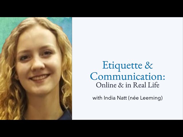Etiquette & Communication in Bridge: Online & in Real Life - with India Natt née Leeming