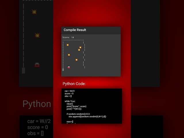 Python tho GAME create chesava eppudaina?Ikkada chudu! 🚘💨