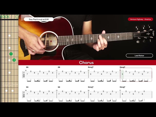 Ventura Highway Guitar Cover America 🎸|Tabs + Chords|
