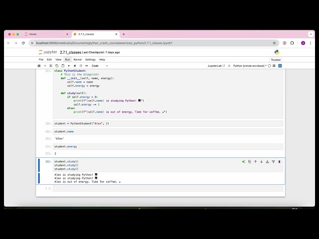 Python Crash Course - 6.1 Final Exercise
