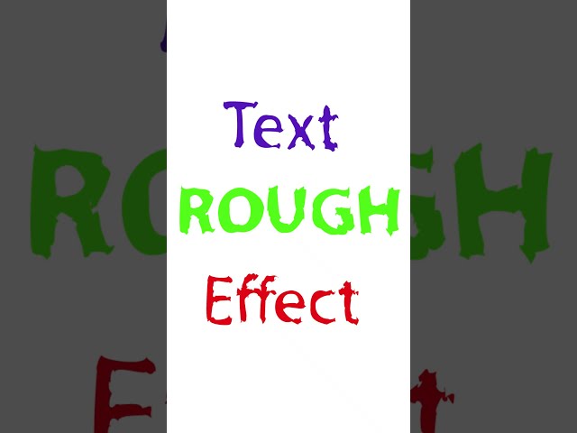 Adobe Illustrator Rough Text Effect Tutorial #shorts @AllFreePik  #art #adobeillustrator #tutorial